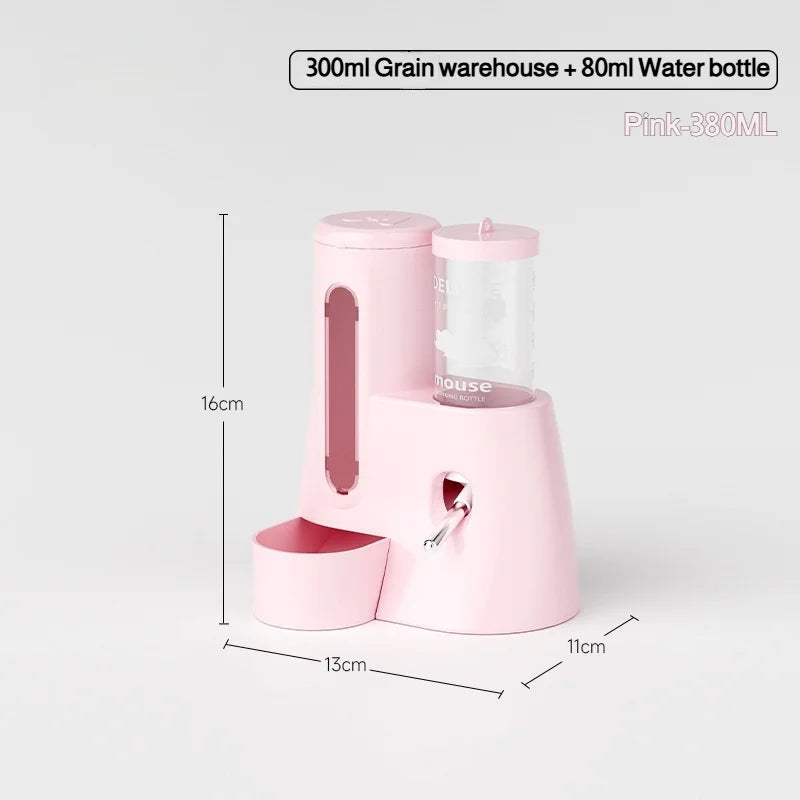 80-425ml Hamster Water Bottle with Stand Leak-Proof Dechatable Automatic Dispenser Small Pet Supplies for Guinea Pigs Rabbit Use