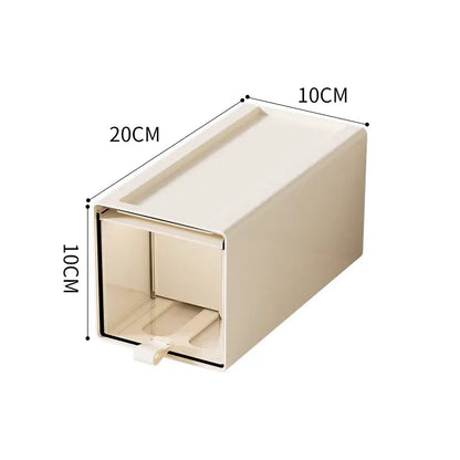 Storage Box with Drawers – Desktop Organizer, Display Case for Collectibles, Office Storage ContainerCustomizable Combination