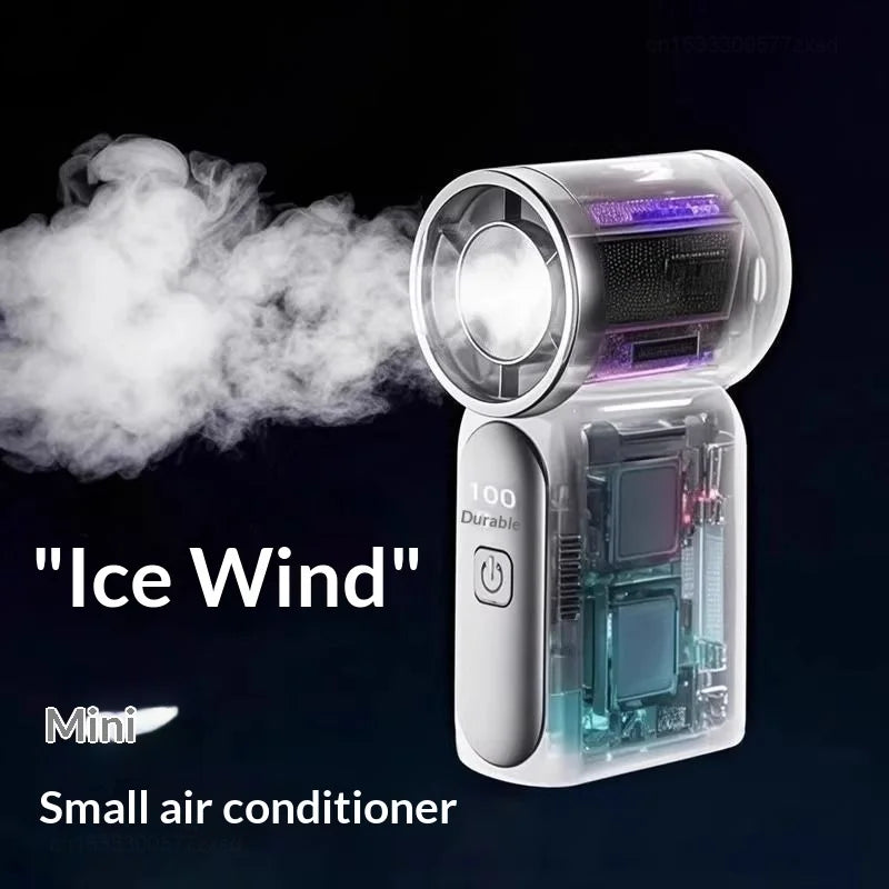Portable Fan Convenient Creative Mini Fan Pocket Hand-held Fans Lightweight Suitable for Travel Camping Outdoors Display Screen