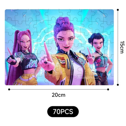 70/300PCS Wooden Jigsaw Puzzle Cool Cyberpunk Anime Family Interactive Game Collectible Gift for Adults Kids Teens Home Decor