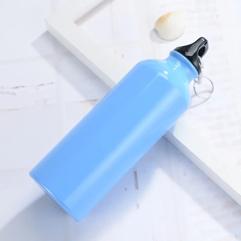 (12pcs) Camping Alloy Water Bottle 500ml Lightweight Single Wall Soft Camping Cycling Water Bottle