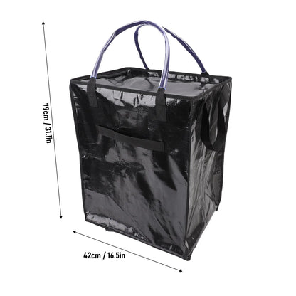 Reusable Grocery Bag On Wheels Water Proof Large Capacity Rolling Tote Bag with Reinforced Handles