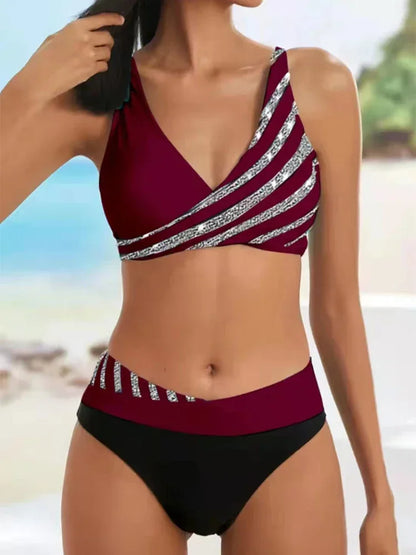 New White Push Up Bikini Micro Striped Swimsuit Women Plus Size Swimwear Sexy Two Piece Set Biquine Brasileiro Bathing Suit XXXL
