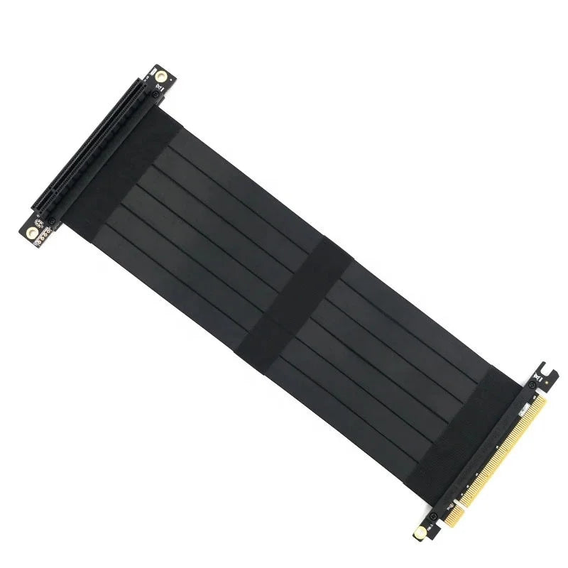 90 Degree/180 Degree PCIe 3.0 x16 Riser Cable High Speed Flexible Extender Card Extension Port， Pcie 3.0 System 300mm /11.8inch