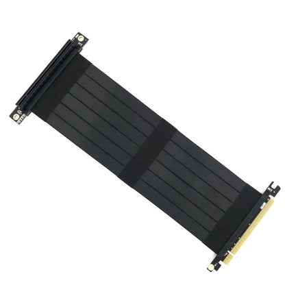 90 Degree/180 Degree PCIe 3.0 x16 Riser Cable High Speed Flexible Extender Card Extension Port， Pcie 3.0 System 300mm /11.8inch