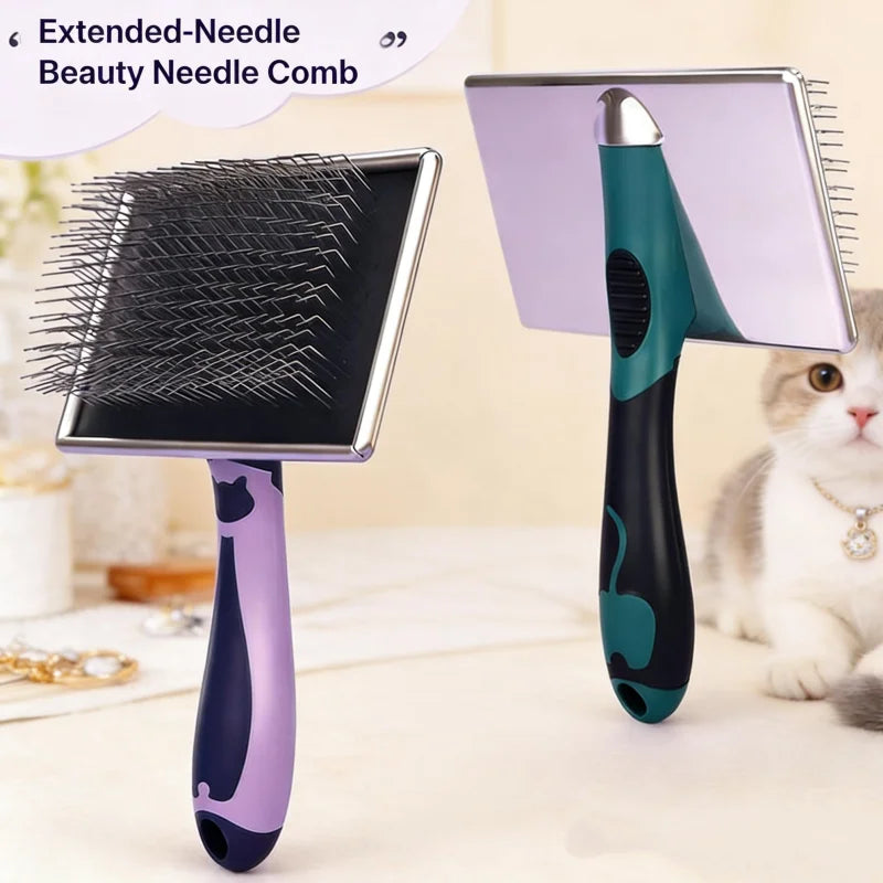 Pet Grooming Products Cleaning Medium and Large Dogs Dogs Cats Thick Hair Long Hair Extended Needle Pulling Needle Comb