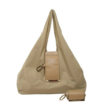 Reusable Mini Keychain Tote Bag Lightweight Eco-Friendly Foldable Shopping Bag Large Capacity Key Ring Expandable Reusable Bag