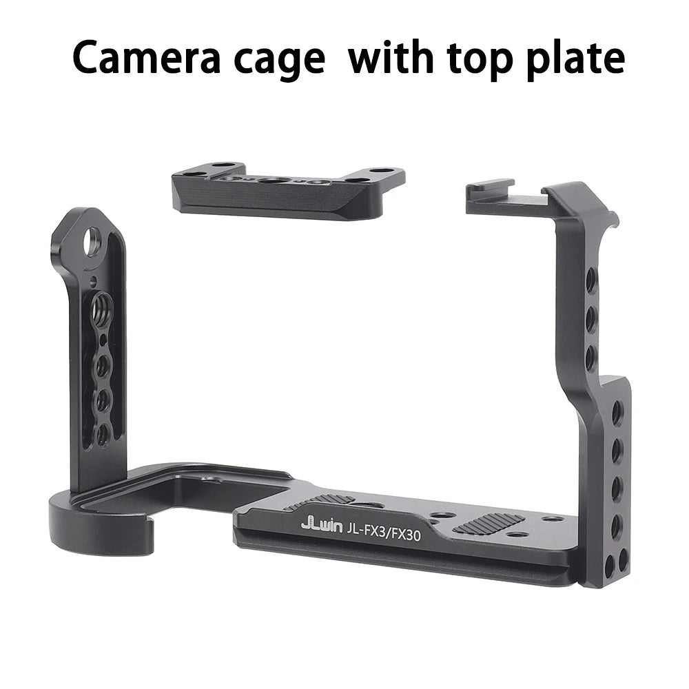 Camera Cage for Sony FX30/FX3 Rabbit Case For Sony Micro-Single Cameras Protective Frame with Arri Hole Arkah Dovetail groove