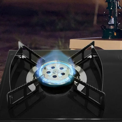 Outdoor Camping Gas Stove Portable Foldable BBQ Stove Camping Picnic Hiking Cooking Gas Furnace Burner Camping Equipment