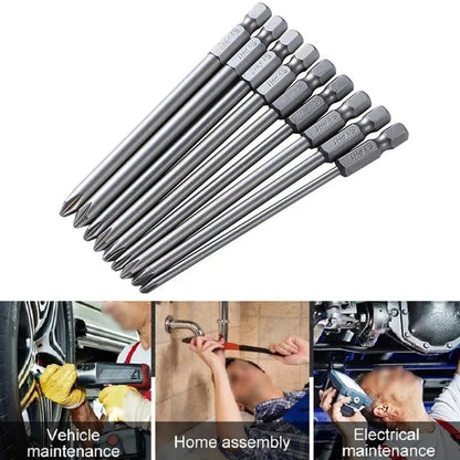 Magnetic Screwdriver Set Batch Head Steel Slotted Phillips Screw Driver Bits Car Repair Electric Drill Power Tool Accessories
