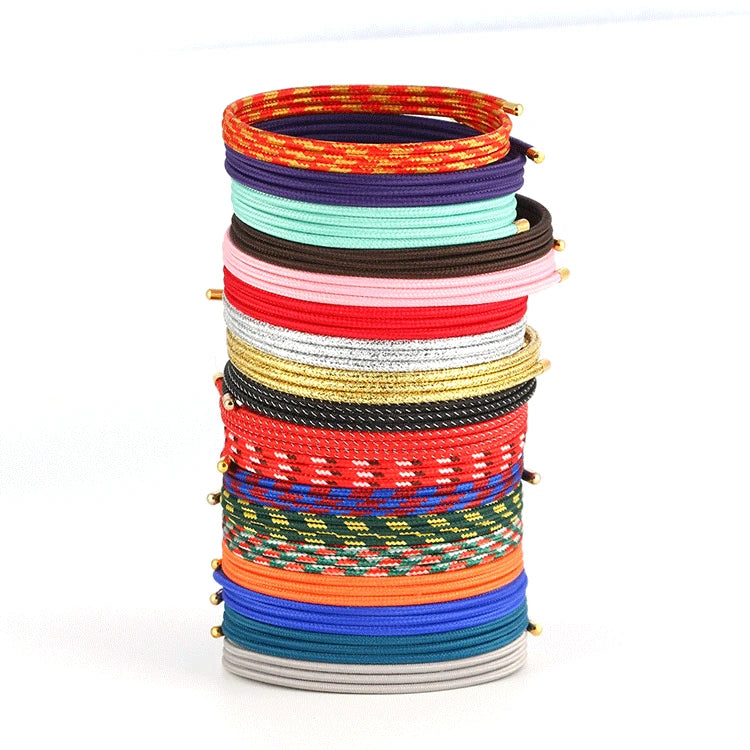 5Pcs Adjustable Magnetic Rope Multicolor Milan Rope Lucky Rope Bracelet DIY Jewelry Making Accessories Wholesale 51cm