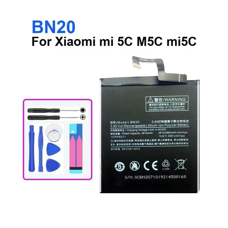 Phone Battery For Xiaomi Mi 4S 5 M5 4C 5C 5X 6 6X 7 8 A2 Redmi Note 5A Prime S2 Pro Y1 Mia1 Lite Batteries + Track NO