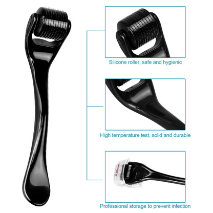 DRS 540 Dermaroller Facial Skin Care Titanium Derma Roller Micro Needle Roller for Hair Regrowth Beard Growth Face Beauty Device