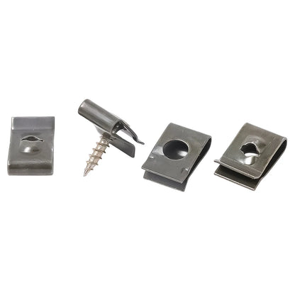 Self Tapping Screws Metal Fastener Clip for Car Motorcycle U-Type Clip with Screw Anti-rust Protection Clip Screw Iron Sheet Kit