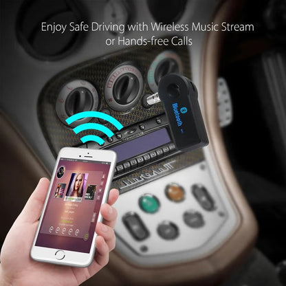 Bluetooth 5.0-Autoempfänger mit 3,5-mm-AUX-Anschluss, Stereo-Musik-Audio-Transmitter, Lautsprecherverstärker und Mikrofon