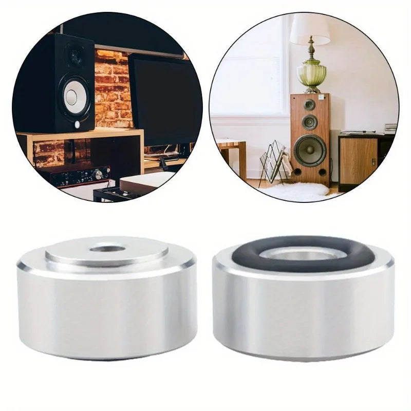 4Pcs Speaker Spikes Stand Feet Pad Aluminum Alloy Speaker Isolation Stand Feet Pad Speaker Feet Pad for Speaker