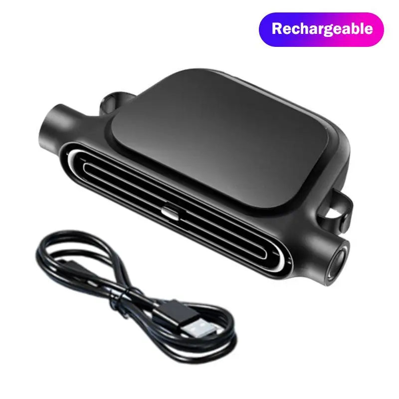 Portable Car Fan - USB Cooling Vehicle Accessory, Quiet Compact SUV Seat Fan, Adjustable Airflow Design, Efficient Proced