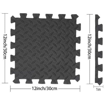 30x30cm 16 Pcs Interlocking Yoga Mat Home Gym and Yoga Equipment Protective Mat EVA Foam Non Slip Flooring Indoor Fitness