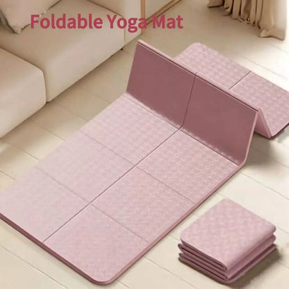 Foldable Lightweight Yoga Mat, Portable Non-Slip Soundproof Home Fitness Pad, Student Dorm Single Dance Exercise Mat
