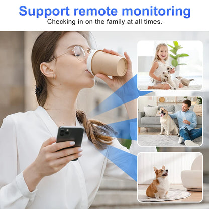 Smart  Wi-Fi Smart Home Security Camera  HD,Real-time APP Alerts, 2-Way Audio, with Motion Tracking for Baby & Pet Indoor Camera