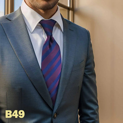 Purple Solid Red Mens Neckties Pink Fashion Ties for Male Party Dropshipping Wedding Gift