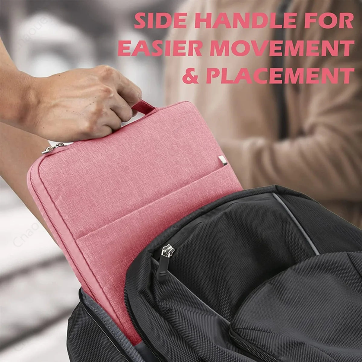 Laptop Handbag Case for DELL 13.3' 14' 15.6' 16' Waterproof Zipper Portable Shockproof Notebook Bag Cover for DELL 12.5'