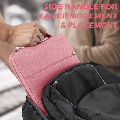 Laptop Handbag Case for DELL 13.3' 14' 15.6' 16' Waterproof Zipper Portable Shockproof Notebook Bag Cover for DELL 12.5'