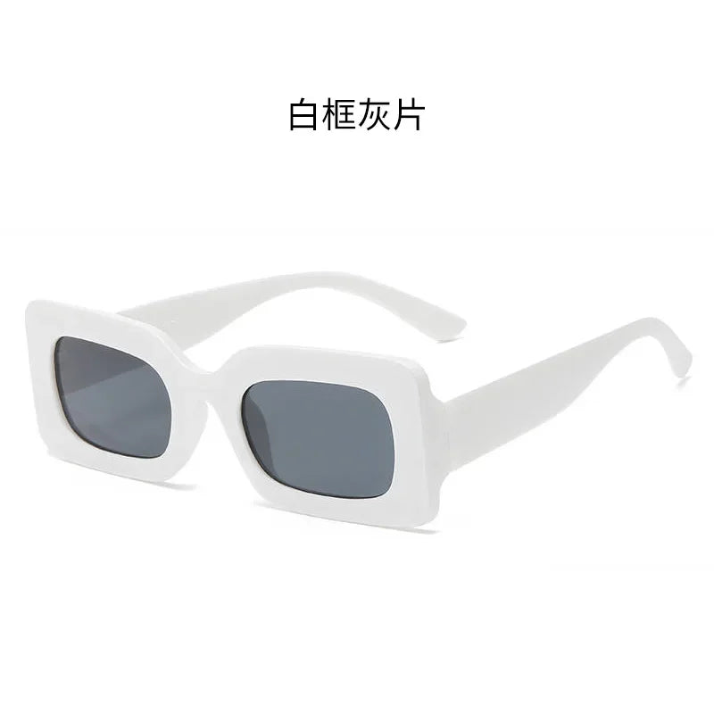 Sunglasses Woman 2025 Fashion Vintage Rectangle Frame Purple Pink Square Sun Glasses Man Lady Eyewear UV400 очки солнцезащитные