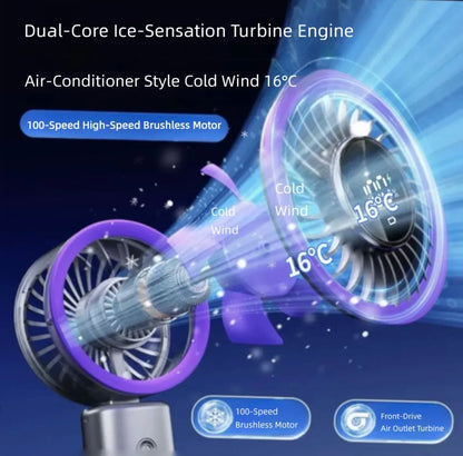 Portable Handheld Fan Foldable Handheld Fan Personal Cooling Ultra Compact Lightweight for Outdoor, Office