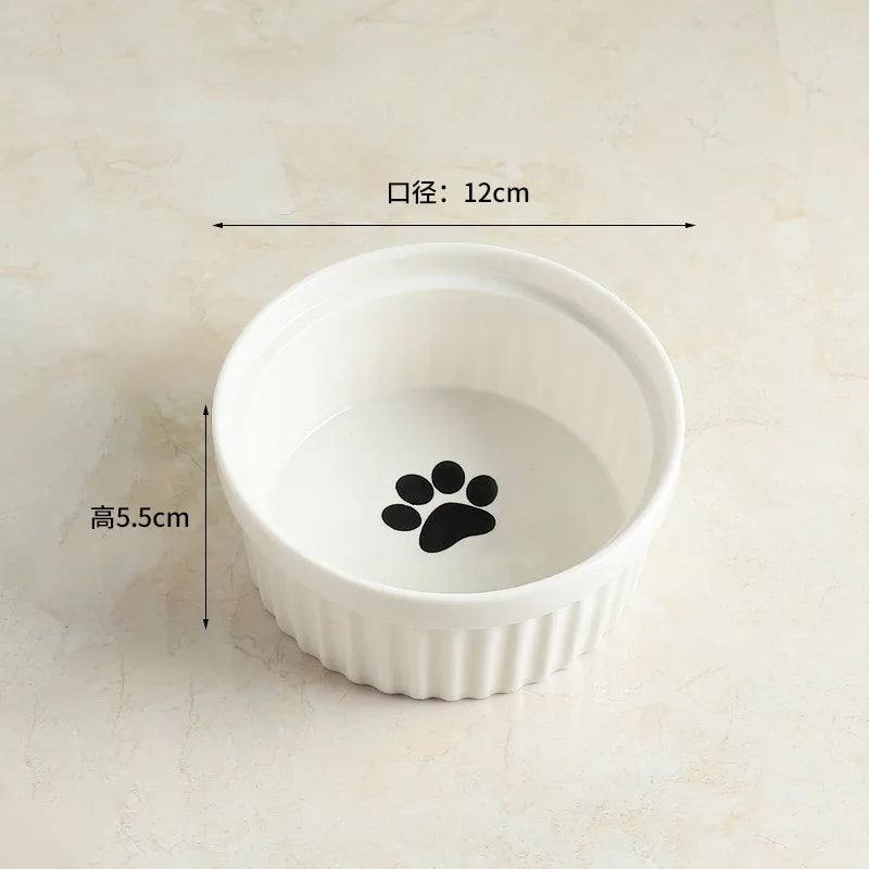 Wall-Mounted Ceramic Cat Dog Bowls Pet Cat Puppy Feeding Product Food Water Bowl For Cat Dog Pet Supplies