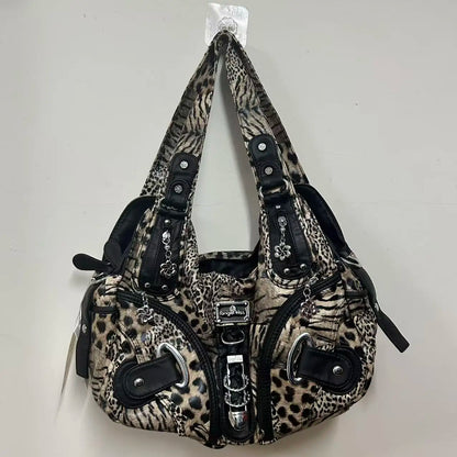 Angel Kiss Women Handbags Leopard Bag Top-handle Handbag Fashion Satchel Dumpling Pack Shoulder Bag Tote Bag Hobos Large Purse