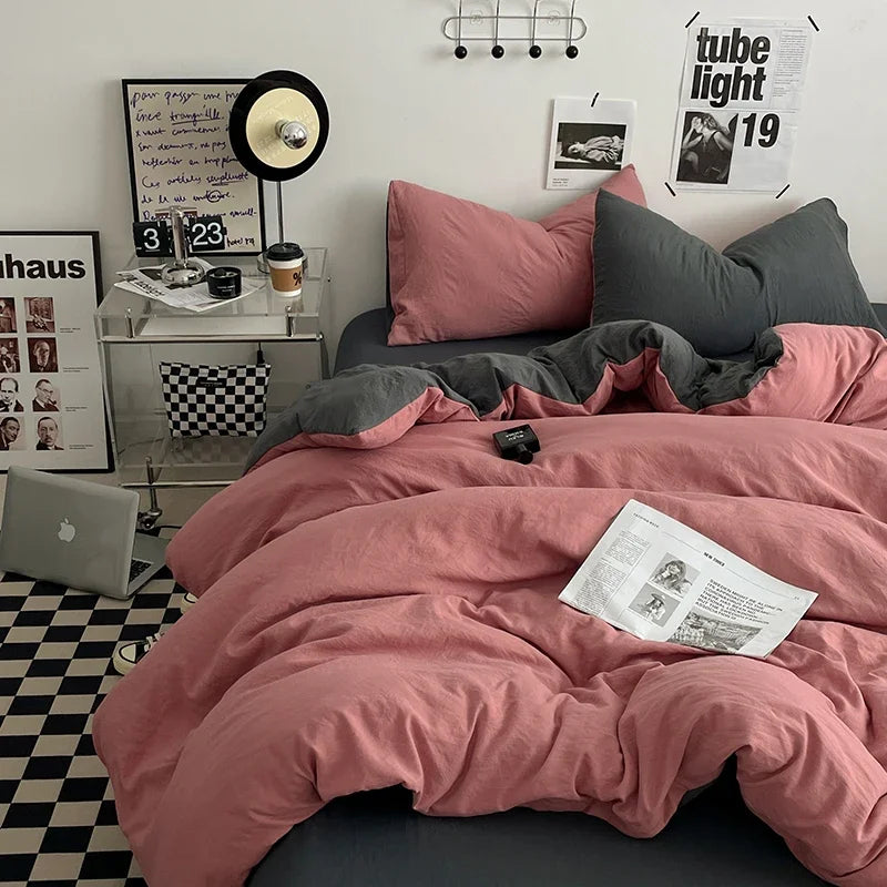 Bedding Comforter sets Duvet Cover bedsheets set with pillowcase Bedding Linens Set for Queen/King Bed edredones de cama