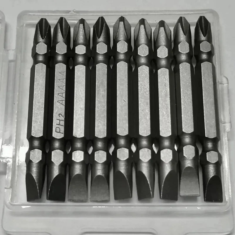 Screwdriver Bits Set 65mm PH2 Anti-slip with Magnetic 1/4" Hex Shank Fits Hand Electric Drill Driver Hand Tools