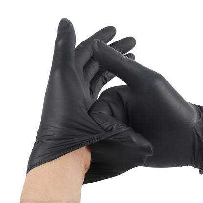 50/100/200/400/1000 Pcs Cleaning Gloves, Nitrile Gloves, Black Food Grade Disposable Gloves, Kitchen Gloves, Dishwashing Gloves