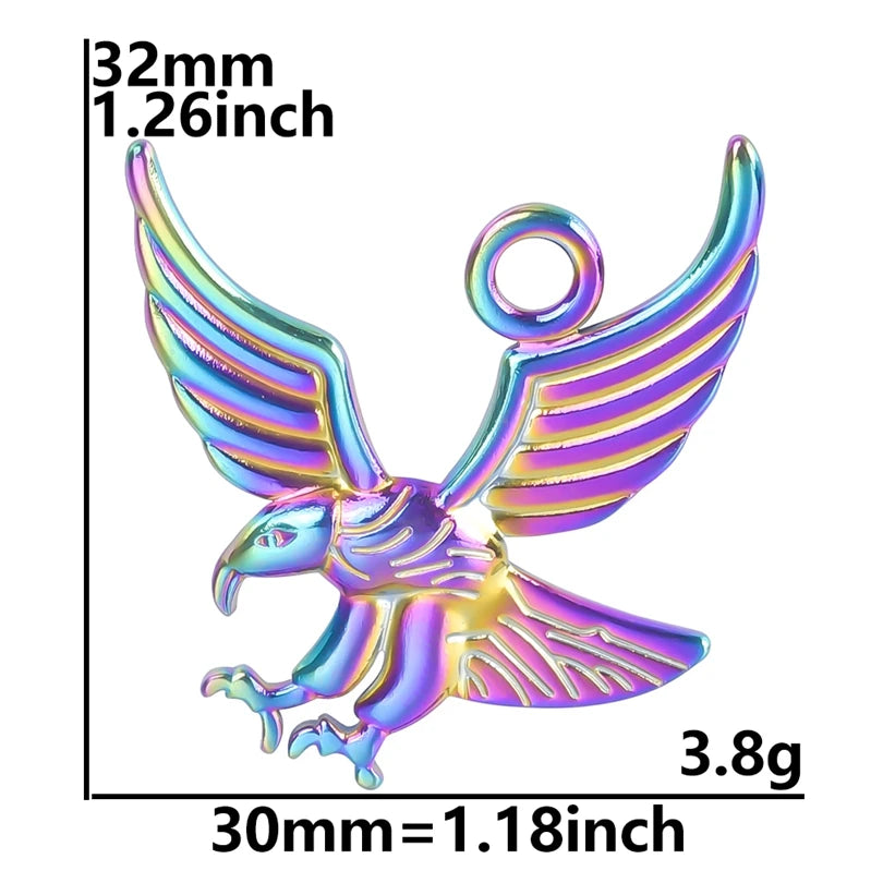 Color Brief Fashion Sense Of Design Pendant Mushroom Chain Heart-Shaped Feather Plant Rose  Marine Dolphin Pendants Diy Jewelry