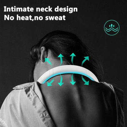 Portable Neck Fan, Hands-Free Bladeless, 5 Speeds, 4000 mAh Battery Operated Wearable Personal Fan, Twistable, Rechargeable