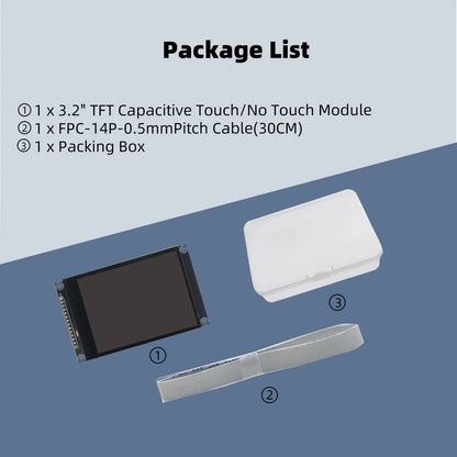 3.2inch SPI TFT LCD Screen Colorful IPS capacitive Touch Display Module ILI9341 240*320 IPS For Esp32&arduino