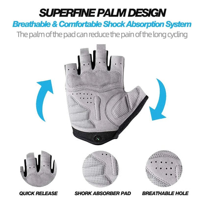 1 Pair Gym Gloves, Workout Gloves, Fingerless Gloves for Weightlifting, Lightweight Breathable Fitness Gloves, Sports Gloves
