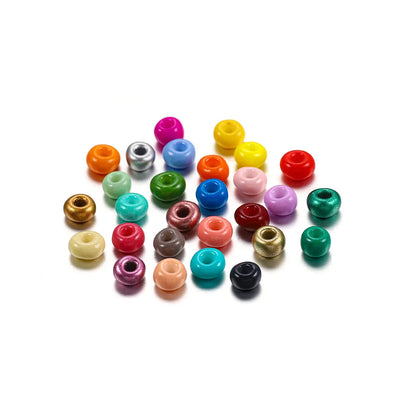 1000/500pcs 3/4mm Glass Seed Beads DIY Accessories Jewellery Making Materials Supplies Pony Bead For Craft Bracelets Jewelry