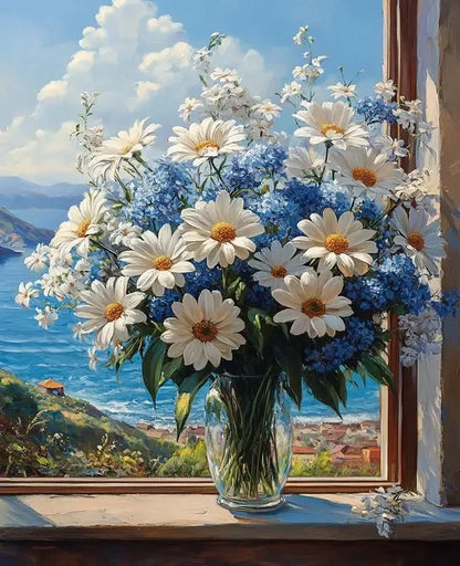 Diy Paint By Number Kits Adults Oil Painting Package Drawing By Numbers Home Wall Decor Flower Canvas Picture