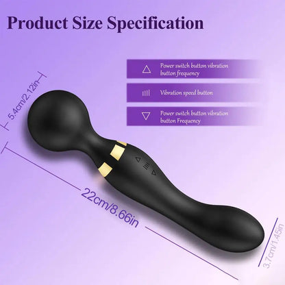 Portable Mini Handheld Massager Waterproof Multi Mode Vibration Rechargeable Muscle Relief Health Care Device