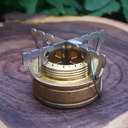 Portable Alcohol Stove Rack Folding Stove Cross Combination Stent Metal Material Pot Bracket Burner Base Outdoor Camping Supply