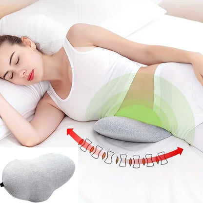 1pc Orthopedic Memory Foam Lumbar Pillow for Lower Back Relief and Support - Perfect for Side Sleepers