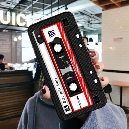 Vintage Cassette Tape Retro Phone Case for Xiaomi mi 5 6 8 9 10 lite pro SE Mix 2s 3 F1 Max2 3