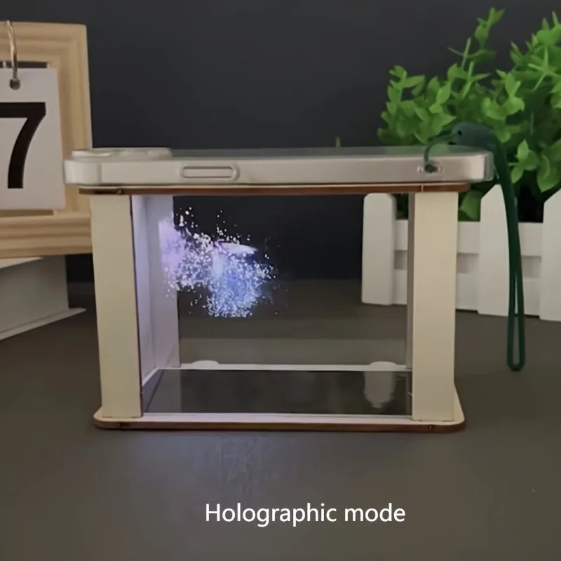 3D Hologram Projector for Smartphone, DIY Home Cinema, Student Science Experiment Desktop Decor