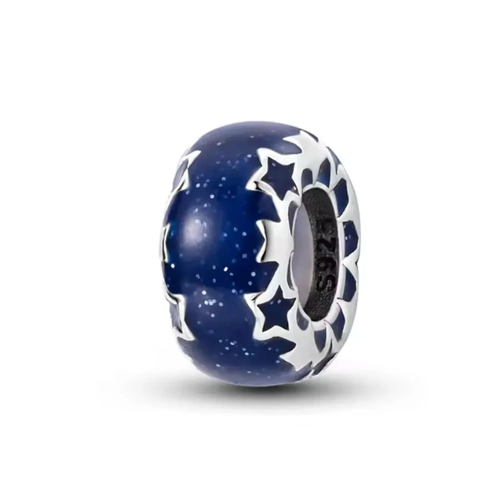Blue Ocean Turtle Octopus Ship Talisman 925 Silver Beads, Suitable for Original Bracelets DIY Jewelry Women's Accessories Gifts