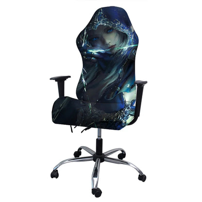 4pcs Gaming Chair Covers With Armrest Spandex Splicover Office Seat Cover For Computer Armchair Protector Cadeira Gamer