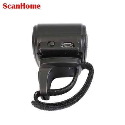 ScanHome Blue  tooth Ring Scanner Wireless scanner Hands-Free Wired MINI Scanner Reader Code Scanning Machine SH-2400