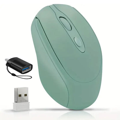 Rechargeable Wireless Computer Mouse 2.4G Bluetooth-Compatible Wireless Mouse USB Silent Gamer Mice For PC Laptop Macbook Tablet