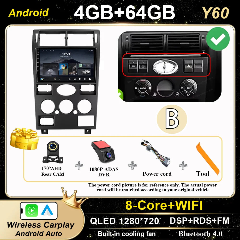 Android 16 GPS Navigation  For Ford Mondeo 2004 -2007 Auto Multimidia Video Player Carplay Head Unit Radio Stereo Car Dvd WIFI